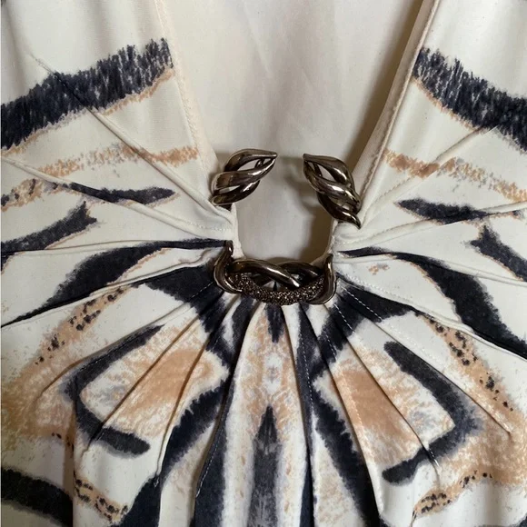 Roberto Cavalli Black and White Zebra Mini Dress - Picture 2 of 6